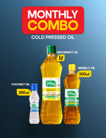 Monthly Cold Pressed Oil Combo (1L + 500ml + 200ml)