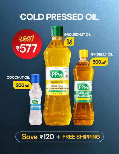 Monthly Cold Pressed Oil Combo (1L + 500ml + 200ml)